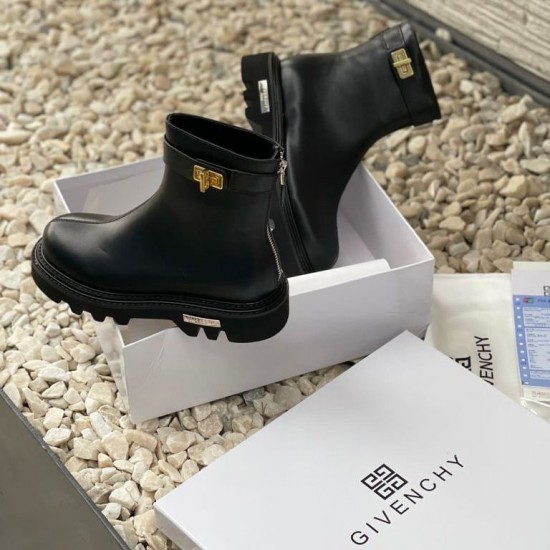 Ботинки Givenchy с молнией сзади чёрные