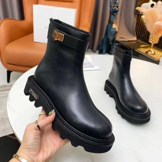 Ботинки Givenchy с молнией сзади чёрные