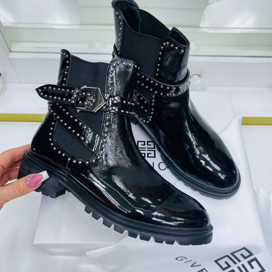 Ботинки Givenchy с ремешками чёрные