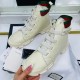 Ботинки Gucci с резиновой шнуровкой белые