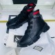 Ботинки Gucci с резиновой шнуровкой чёрные