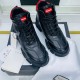 Ботинки Gucci на шнуровке чёрные
