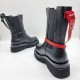 Ботинки Bottega Veneta Lug с красным ремешком