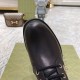 Ботинки Gucci Marmont коричневые