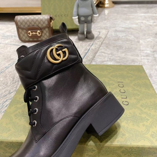 Ботинки Gucci Marmont чёрные