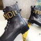 Ботинки Fendi с широким ремешком чёрные