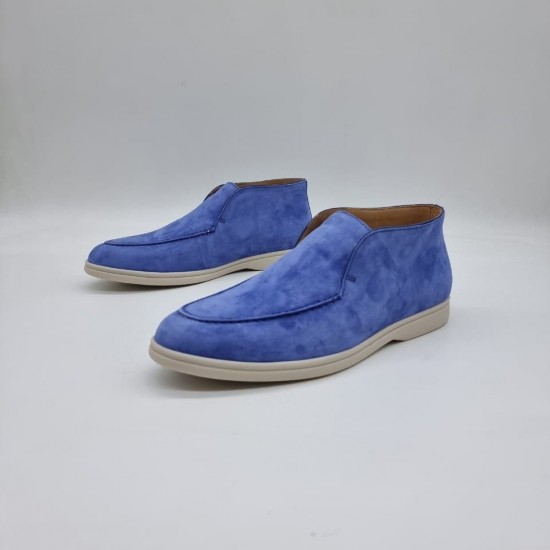 Ботинки Loro Piana Open Walk голубые