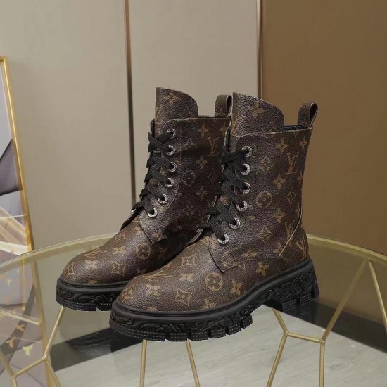 Ботинки Louis Vuitton Monogram коричневые