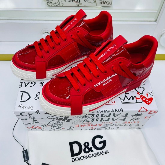 Кеды Dolce & Gabbana Custom 2.Zero красные