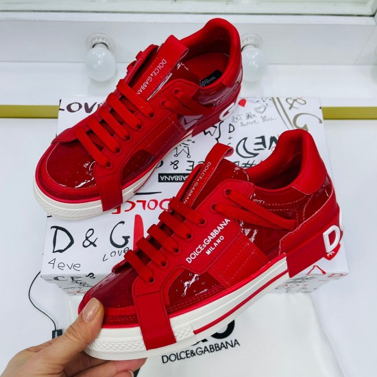 Кеды Dolce & Gabbana Custom 2.Zero красные