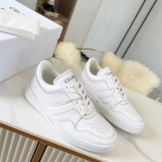 Высокие кеды Celine Trainer белые