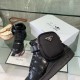 Высокие кеды Prada Adidas чёрные