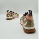 Комбинированные кроссовки Fendi с сетчатыми вставками