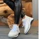 Комбинированные кроссовки Chanel Sneakers