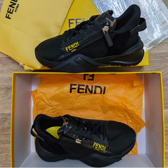 Кроссовки Fendi FLOW черные