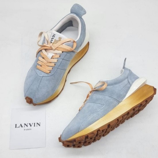 Кроссовки Lanvin Bumper серо-голубые