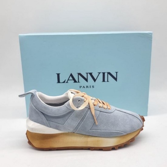 Кроссовки Lanvin Bumper серо-голубые