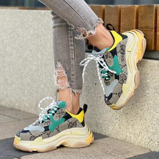 Кроссовки Balenciaga Triple S с принтом GG