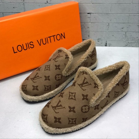 Зимние мокасины Louis Vuitton