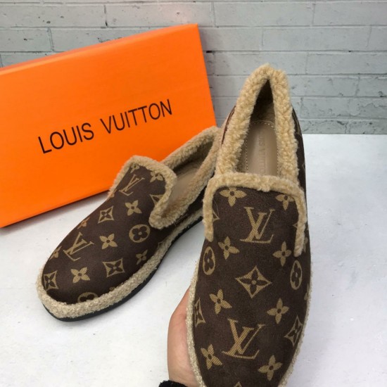 Зимние мокасины Louis Vuitton