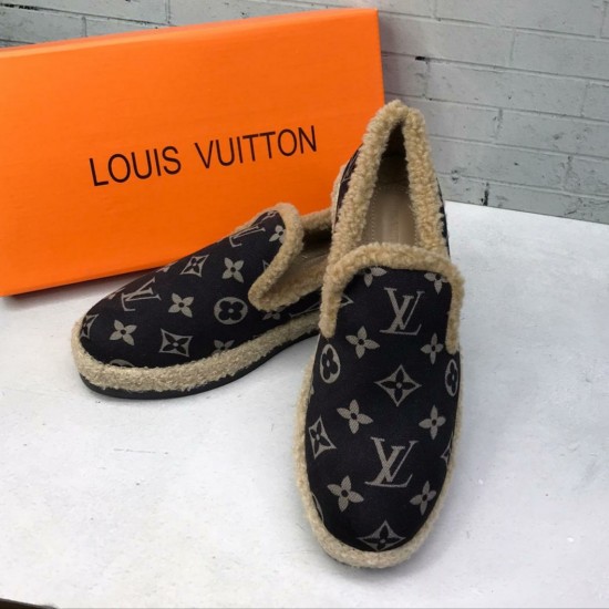 Зимние мокасины Louis Vuitton