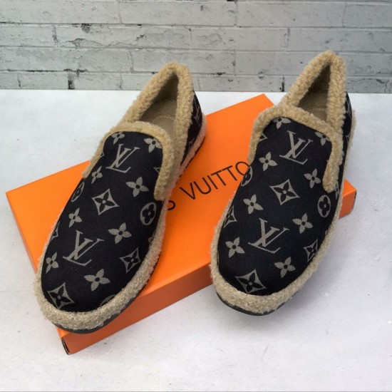 Зимние мокасины Louis Vuitton