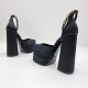 Туфли Versace на платформе Medusa Aevitas чёрные