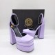 Туфли Versace на платформе Medusa Aevitas сиреневые