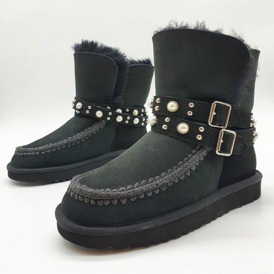 Угги с пряжками и бусинами UGG