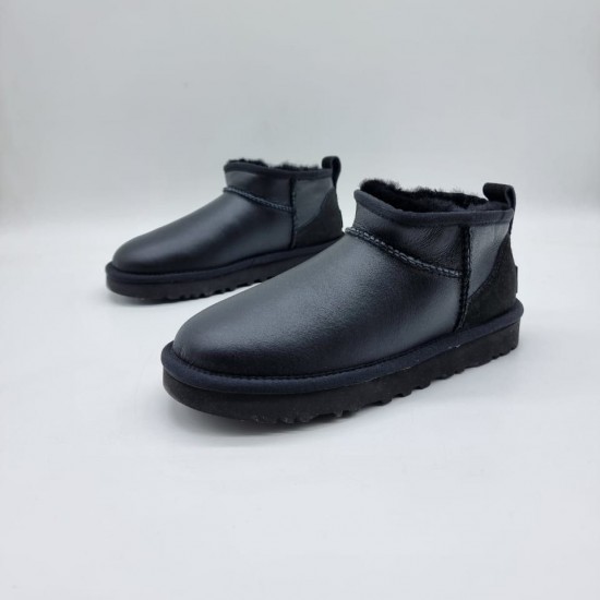 Угги Ugg Classic кожаные чёрные