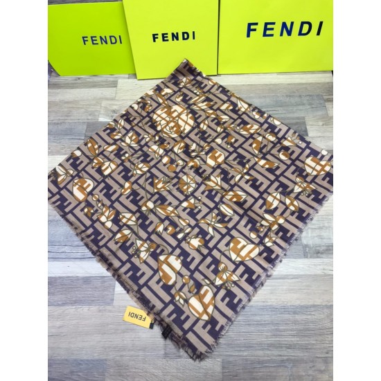 Платок Fendi с цветочным принтом FF