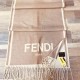 Шарф - палантин Fendi с бахромой персиковый