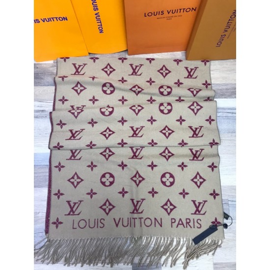 Палантин Louis Vuitton логотип LV