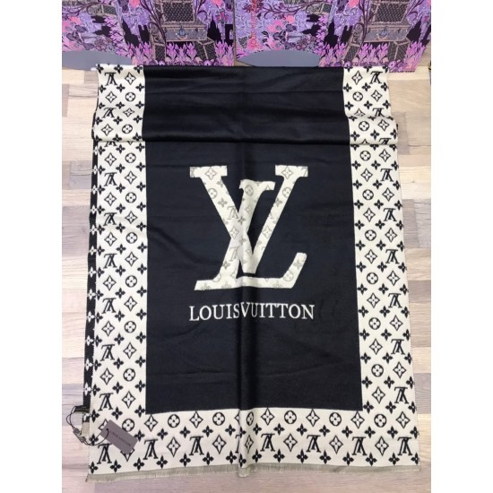 Палантин Louis Vuitton принт LV