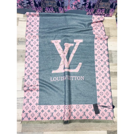 Палантин Louis Vuitton принт LV