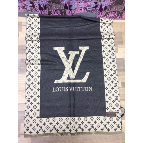 Палантин Louis Vuitton принт LV