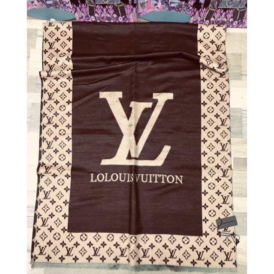 Палантин Louis Vuitton принт LV