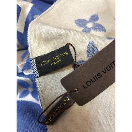 Платок Louis Vuitton бежево коричневый