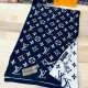 Шарф Louis Vuitton Monogram синий