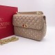 Сумка Valentino Roman Stud The Shoulder Bag бежевая