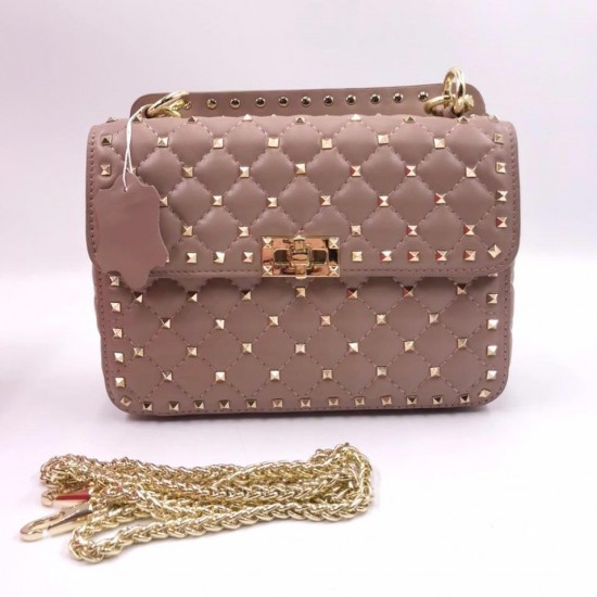 Сумка Valentino Roman Stud The Shoulder Bag капучино