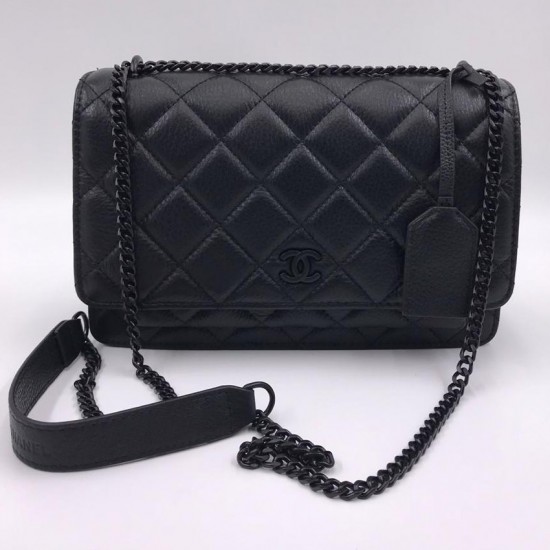 Сумка CHANEL Flap Bag черная фурнитура