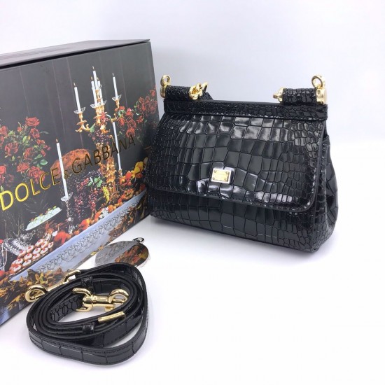 Сумка Dolce & Gabbana Sicily 58 mini чёрная