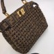 Сумка FENDI PEEKABOO ICONIC MEDIUM зеленого цвета