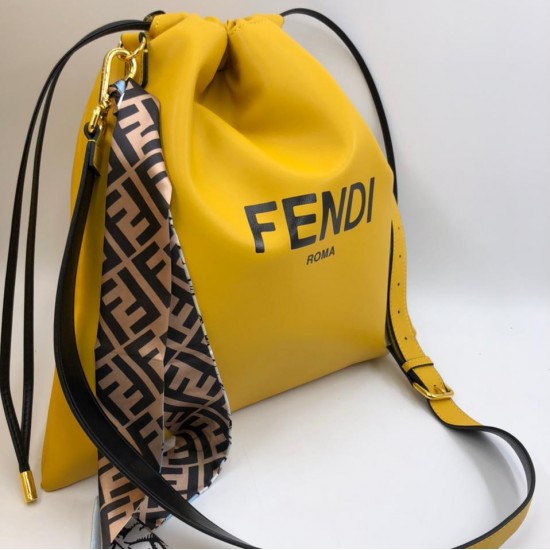 Клатч Fendi Pack жёлтый