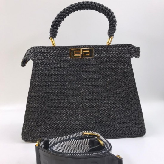 Сумка Fendi Peekaboo ISeeU чёрная