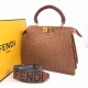 Сумка Fendi Peekaboo ISeeU кофейная