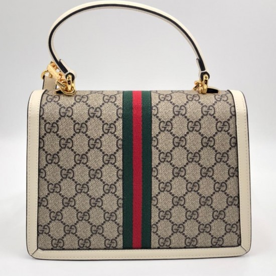 Сумка Gucci Ophidia с белой отделкой