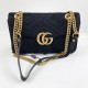 Сумка Gucci GG Marmont бархатная чёрная