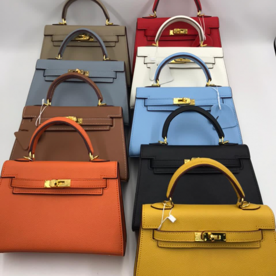 Сумка Hermes Kelly Mini II голубая